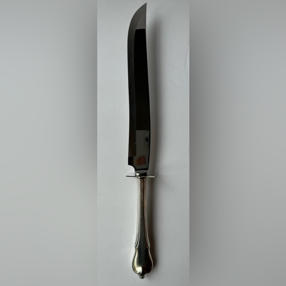 Grand Colonial by Wallace Sterling Silver Steak / Roast Carving Knife 14”